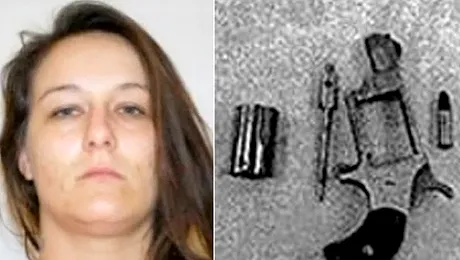 INCREDIBIL! Unde a ascuns această femeie o armă încărcată