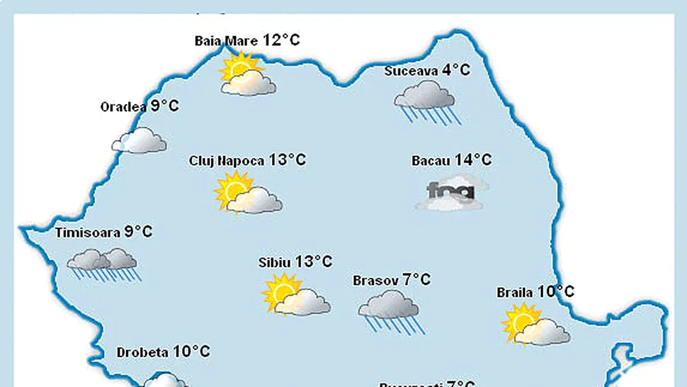 Vremea Apropo.ro anunta un sfarsit de saptamana calduros, dar ploios!