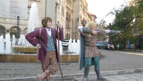 Personajele din filmul „The Hobbit” au venit în București!