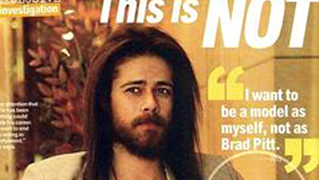 Aris Kontos, sosia lui Brad Pitt