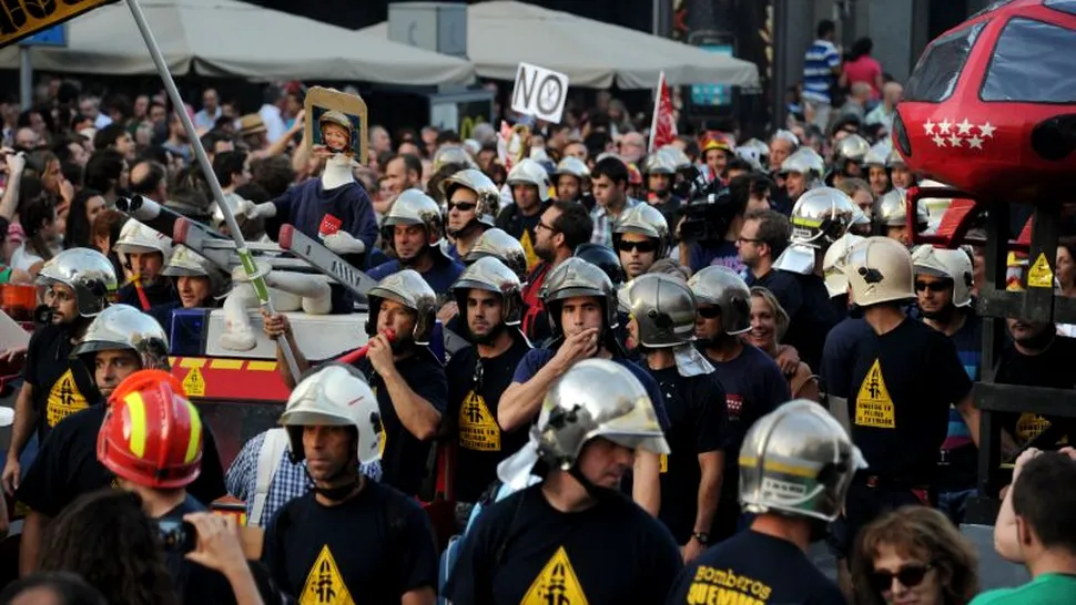 Madrid: Proteste de amploare împotriva măsurilor de austeritate