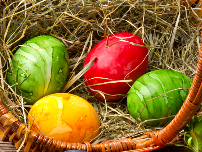 Ouăle de Paște pot fi de diferite culori