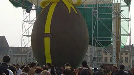 Cel mai mare ou de Paste este din ciocolata