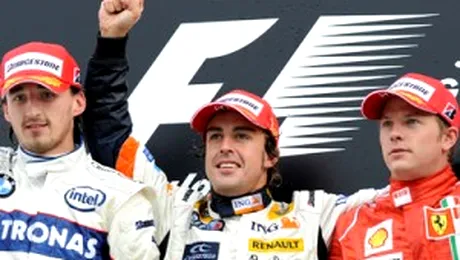 Fernando Alonso a baut din nou sampania victoriei