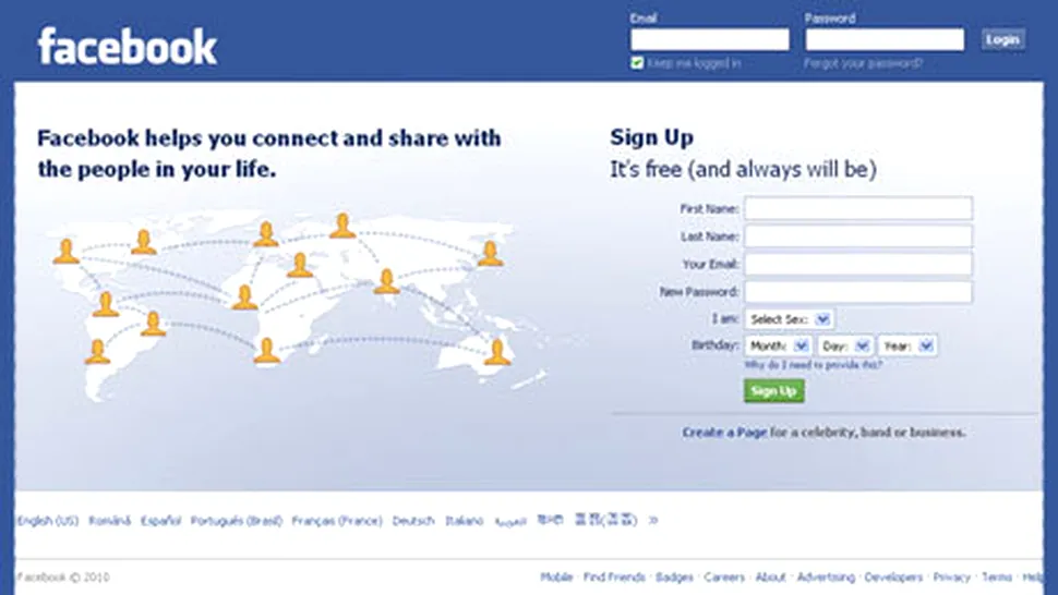 Facebook a depasit 3 milioane de utilizatori romani