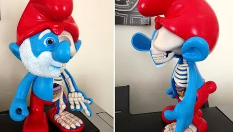 Papa Smurf, disecat