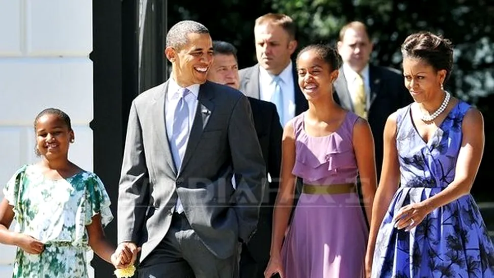 Obama isi pazeste fetele de pretendenti cu Secret Service