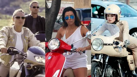 Frumoase, îndrăzneţe şi dependente de adrenalină. Vedete… pe două roţi!