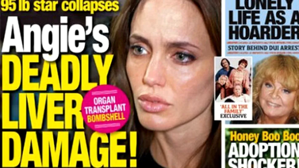 Angelina Jolie este grav bolnavă, dar și 