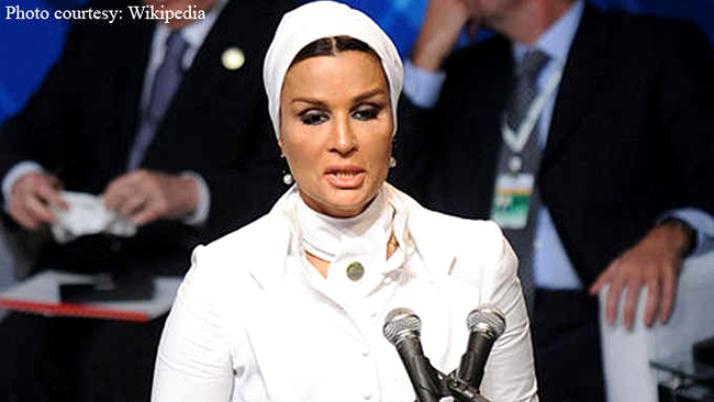 Sheikha Mozah Bint Nasser Al-Missned din Qatar