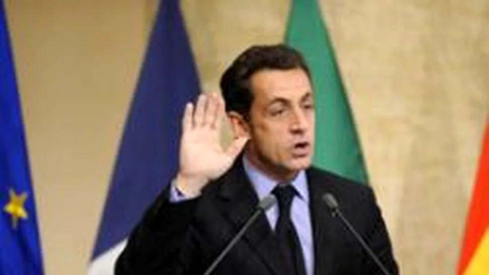 Sarkozy, vizita fulger in Romania