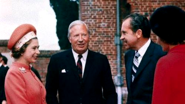 Regina Elisabeta cu Richard Nixon (presedinte SUA: 20 ianuarie 1969-9 august 1974)