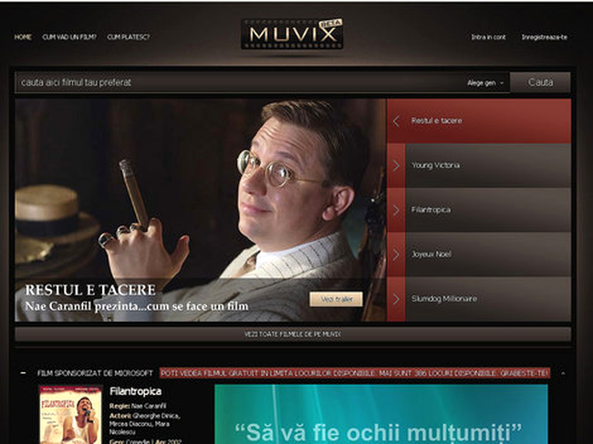 Muvix.ro, site-ul unde poti urmari legal filmele tale preferate!