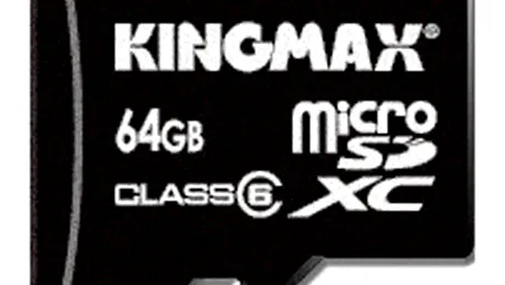 Kingmax introduce primul card MicroSD de 64 GB