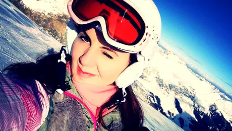 Natalia Selegean – vacanţă de vis la schi