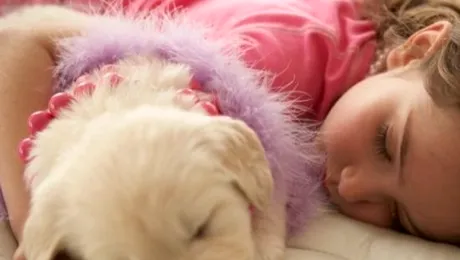 Fetiță de 3 ani, salvată de la moarte de câinele ei