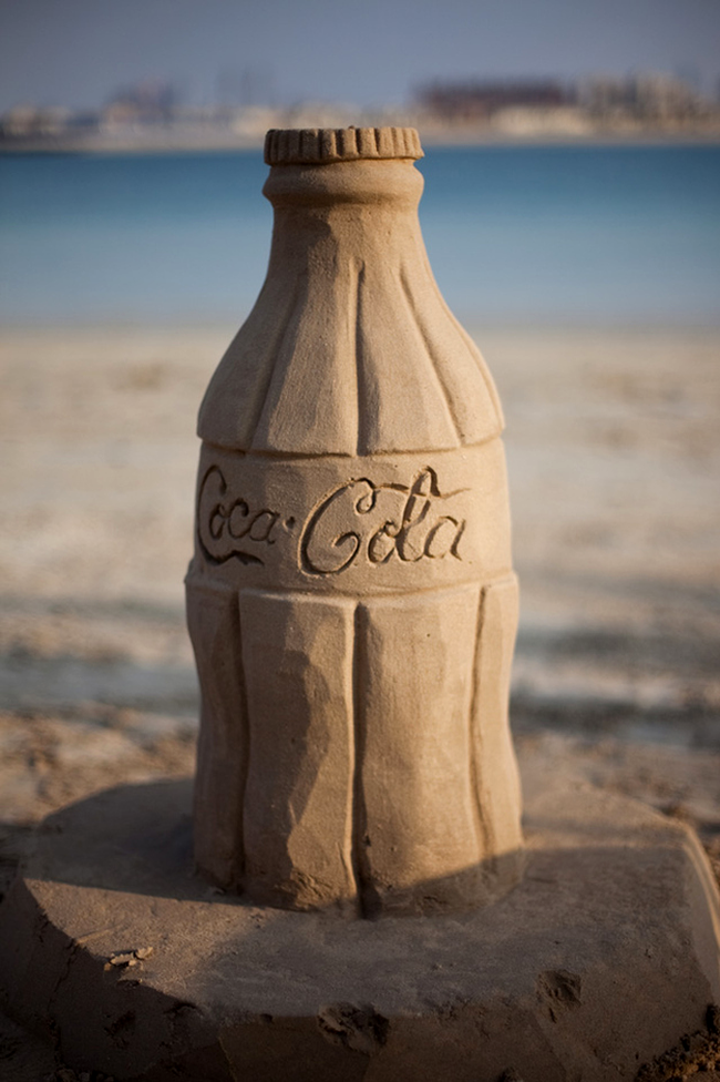 Coca-Cola Sculptura în nisip