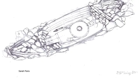 Arheologii au descoperit un mormant intact al unui viking, in Scotia