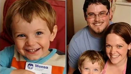 Un baietel are IQ de 160, la doar 2 ani