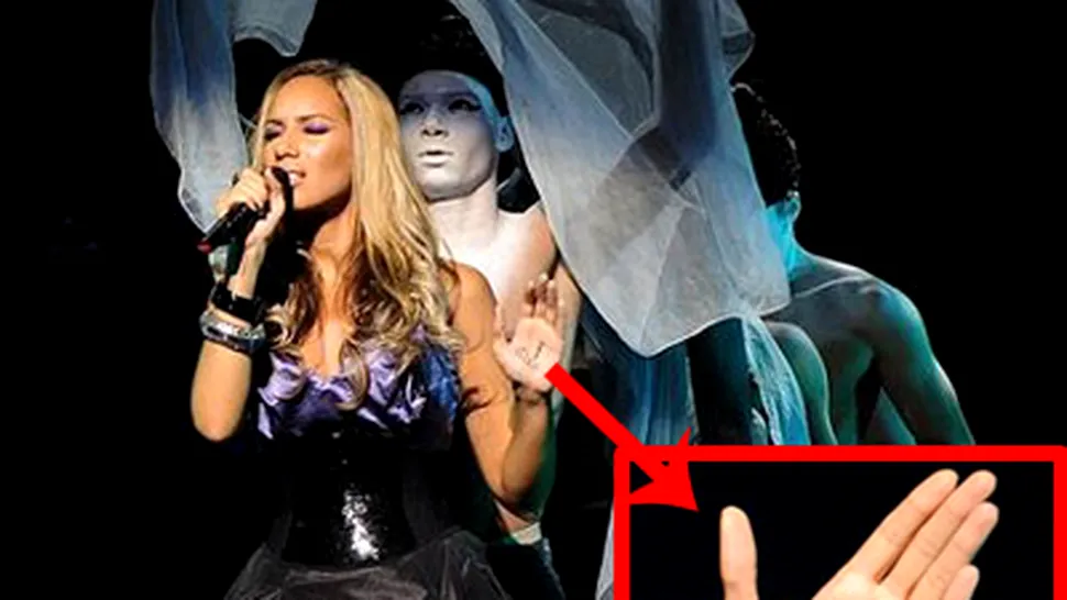 Leona Lewis prinsa la concert cu versurile scrise pe mana (Poze)