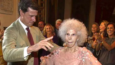 Ducesa de Alba a Spaniei a facut show la propria ei nunta (Poze & Video)