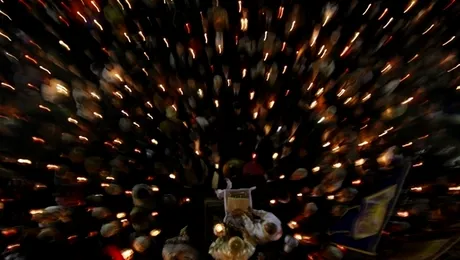 Basescu a asistat la Slujba de Inviere de la Miercurea Ciuc