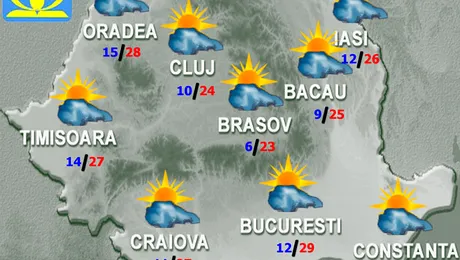 Vremea Apropo.ro in week-end: Inca o repriza de vara! Poate ultima…