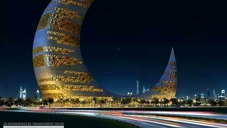 Cladirea in forma de semiluna, in Dubai (Poze)