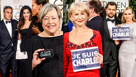 “Je suis Charlie” la Premiile Globul de Aur 2015