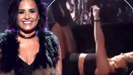 Demi Lovato a căzut pe scenă! Ce s-a întâmplat după aceea