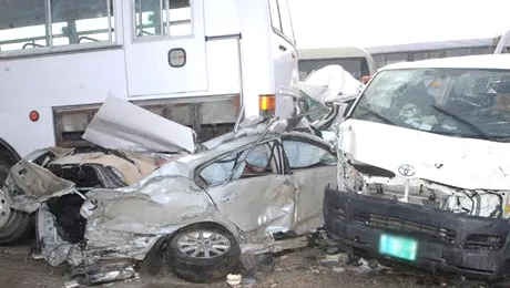 Accident incredibil cu 200 de masini!