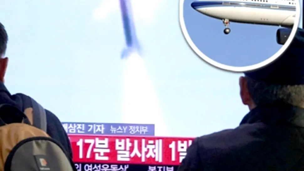 Un avion de linie chinezesc, aproape de a fi lovit de o rachetă nord-coreeană