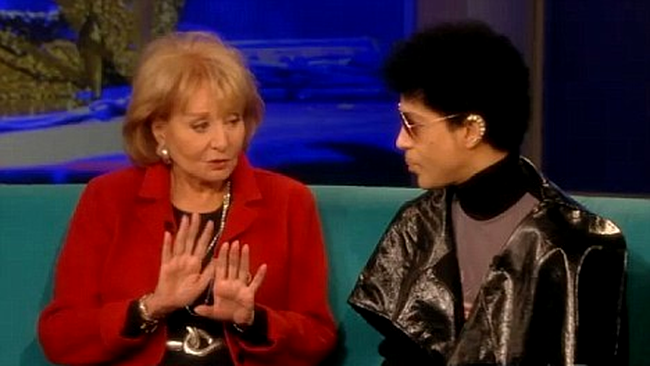 Prince si Barbara Walters