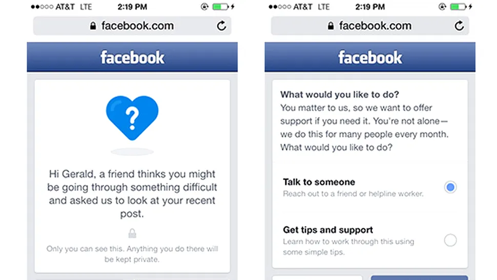 Facebook are o nouă opțiune menită să ajute persoanele aflate în pragul sinuciderii