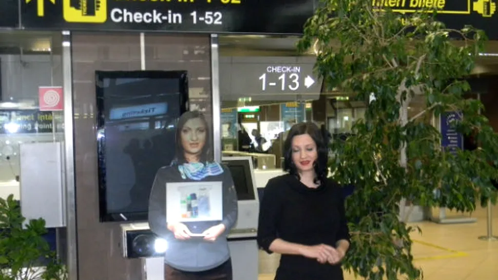 Holograme pe Aeroportul Otopeni: Trei asistente virtuale vor îndruma pasagerii