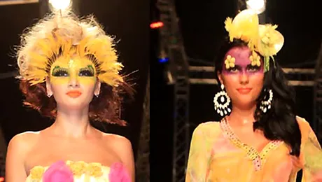 Daniela Crudu si Ramona Gabor s-au imbatat la un show de moda (Poze)