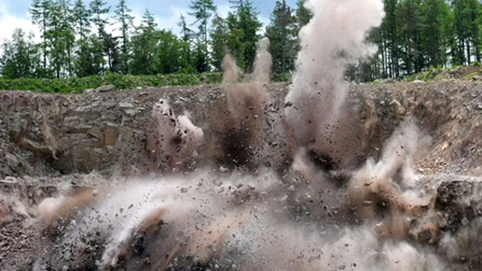 44.000 de tone de granit, detonate pentru un festival din Scoția