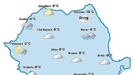 Vremea Apropo.ro: Dupa ce sudul tarii a fost maturat de viscol, urmeaza ploile!