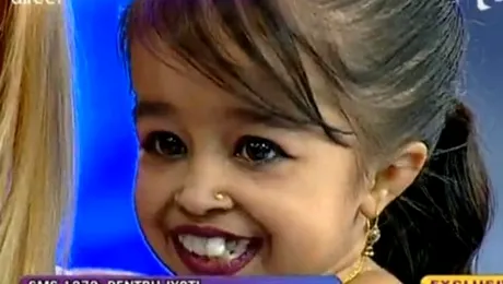 Cea mai mică femeie din lume a uimit la “Acces direct”