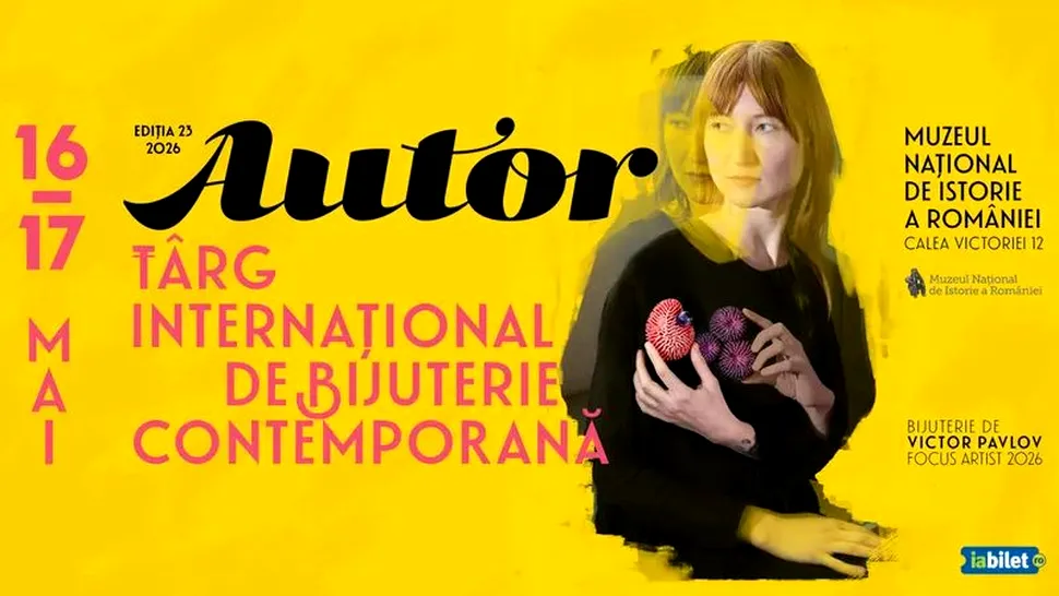 AUTOR 2026 vine la Muzeul de Istorie: peste 70 de designeri din toată lumea aduc bijuteria contemporană la București pe 16 și 17 mai