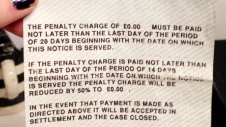 Mare „baftă”! Amenda de 0 lire sterline i-a fost anulată de consiliul local
