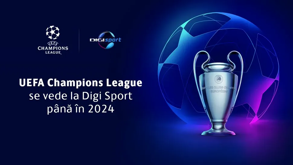 Meciurile din UEFA Champions League se văd încă trei sezoane la Digi Sport