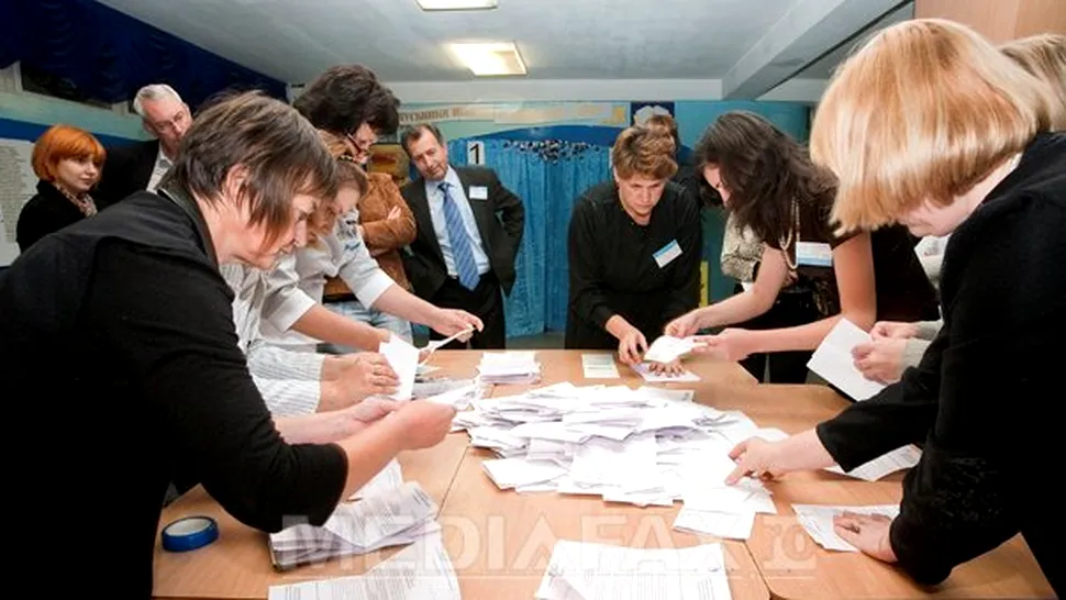 Alegeri parlamentare in Moldova: Comunistii au 40,5%, dupa numararea a 95,4% din voturi