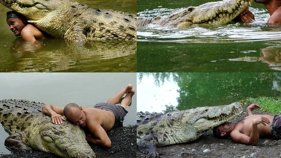 Reacția incredibilă a unui crocodil salvat de la moarte de un pescar (Video)