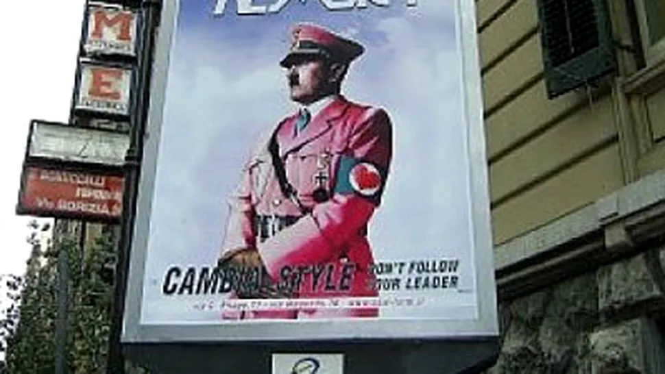 Hitler imbacat in roz, cu o inimioara in loc de zvastica