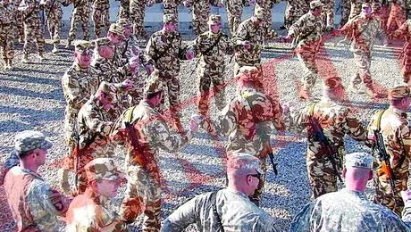 Soldatii americani au jucat Hora Unirii, „sold la sold” cu romanii!