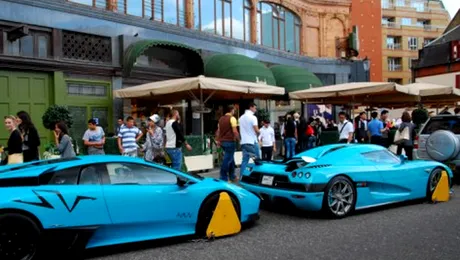 Ai mai vazut masini de 1,8 milioane de euro, cu rotile blocate?