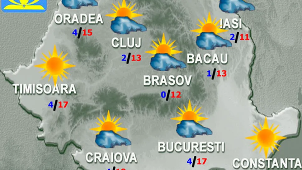 Vremea Apropo.ro: Racire accentuata, cu vant si precipitatii