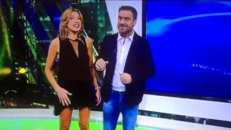 VIDEO: O jurnalistă sportivă a arătat ceva mai mult decât trebuia în timpul unei emisiuni TV