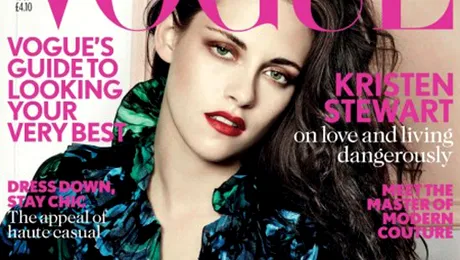 Kristen Stewart, senzuală pentru Vogue UK